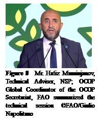 ??????:  
Figure 8  Mr. Hafiz Muminjanov, Technical Adviser, NSP; OCOP Global Coordinator of the OCOP Secretariat, FAO summarized the technical session &copy;FAO/Giulio Napolitano
